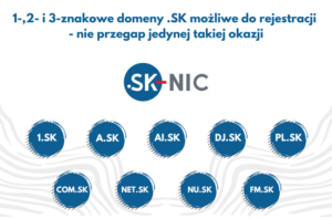 1 ,2 i 3 znakowe domeny .SK możliwe do rejestracji nie przegap jedynej takiej okazji