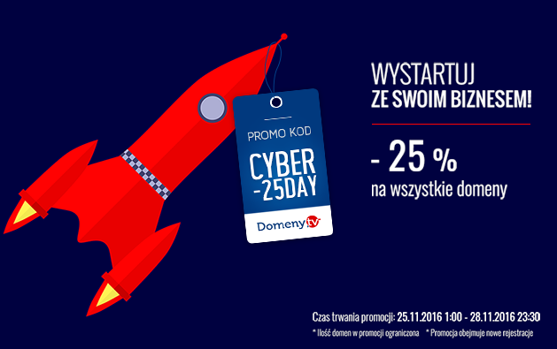 Black Friday promocje na domeny