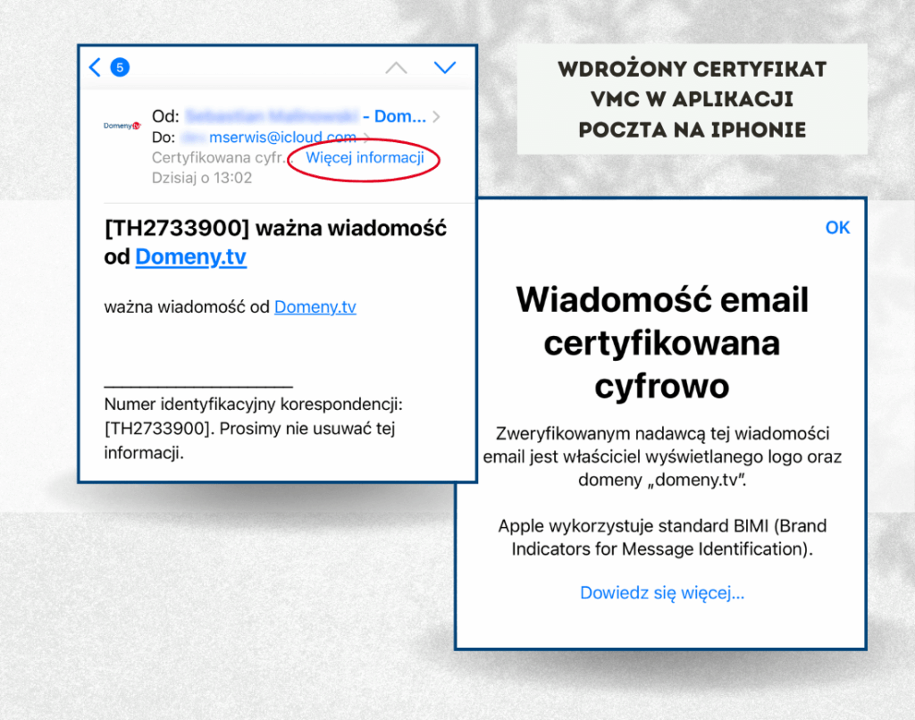 Czym jest certyfikat VMC i jak działa apple