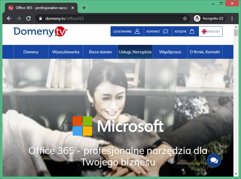 Przykład dotychczasowej oferty Office 365 dla użytkowników biznesowych.
