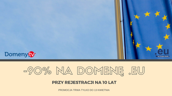 Zniżka na domenę .eu