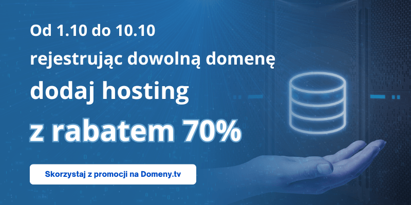 hosting 70% taniej